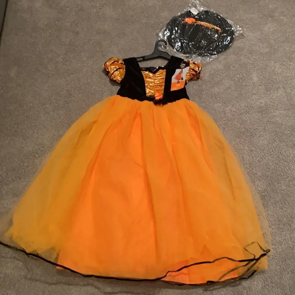 Kids Witch Halloween Costume Size L NWT